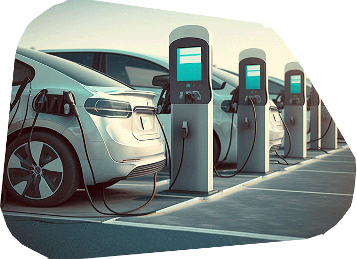 Birden fazla istasyonlu araç şarj alanı